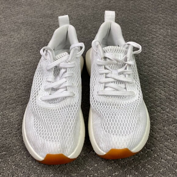 NOBULL Drive Mesh Shoes Sneakers Mens 7 Womens 8.5 White Gum Soles - Picture 3 of 14